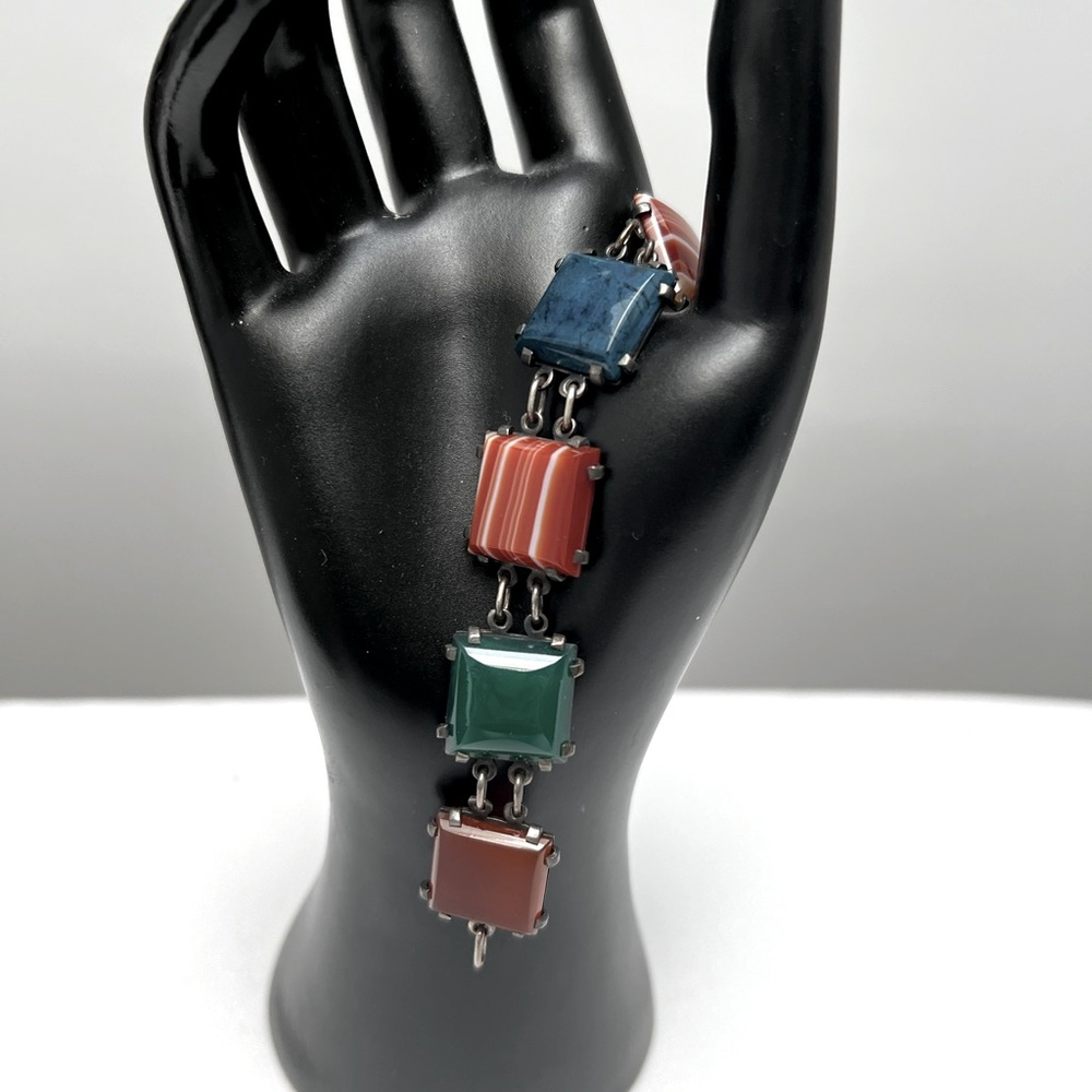 Scotland Silver Agate Bracelet